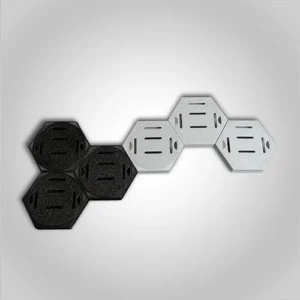 Portamedalla hexagonal